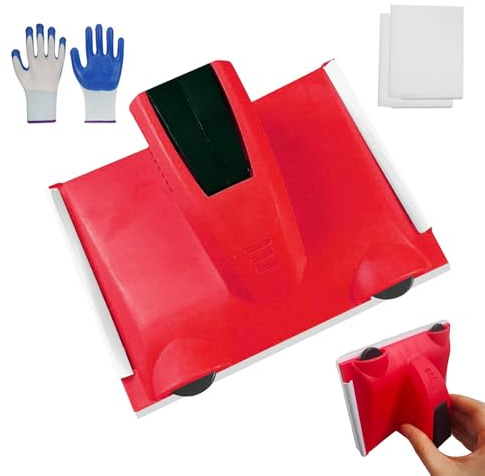Paint Edger Trimmer with 2pcs Replacement Pad Refills, and a Pair of Gloves, Multifunctional Edging Tool, Edge Painting Tool for Wall Paint Pad Applicator for Walls, Ceilings, and Corners