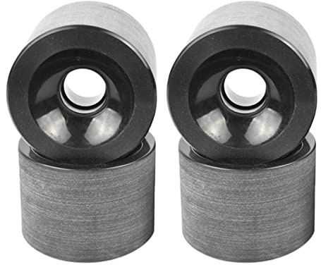 Gcljlmy 70mm Longboard PU Rollen Ersatz Skateboard 78A Härte Rollen Cruising Wheel Außenhülle (Schwarz)