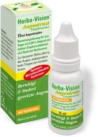 Herba-Vision Augentrost (Euphrasia) Spar-Set 3x15ml. Zur besseren Befeuchtung der Augen, insbesondere beim Tragen von harten und weichen Kontaktlinsen.