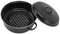 Roasting Pan with Lid, Oval Roaster Pan with Lid Enamel Roaster with Roaster Rack Enamel on Steel Roasting Pan for Turkey Small Chicken(26CM)