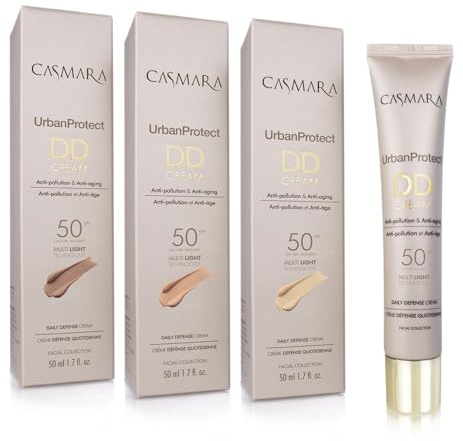 CASMARA - Crema con Color Antipolucion y Antiedad con Protector Solar Facial 50, Anti Radiación UVA/UVB, Crema Hidratante Facial Mujer, Rutina de Skin Care para Todo Tipo de Piel