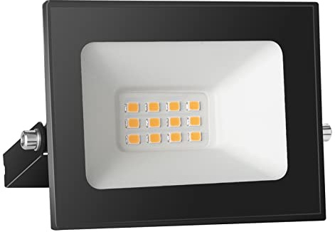 Royana 12 V 10 W Proyector LED Exterior: IP65 Impermeable 3000 K Iluminación de seguridad para patio, terraza, jardín, garaje