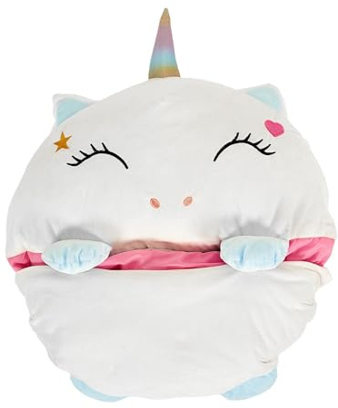 HOME DECO KIDS Sac de Couchage Convertible Licorne 130x50 cm Rose