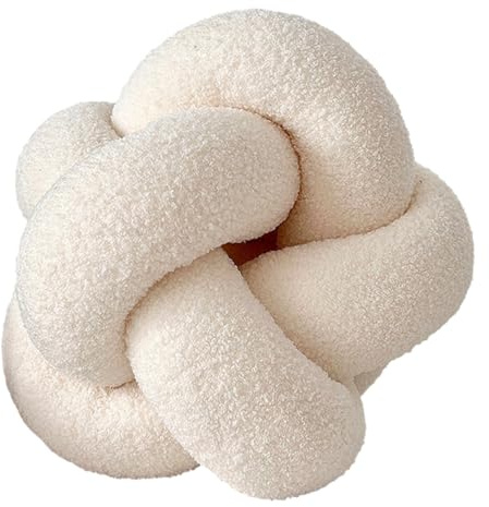 Benyong Cuscino rotondo per divano con nodo design estetico, elegante cuscino per un'atmosfera accogliente nel soggiorno e nella zona notte (7)