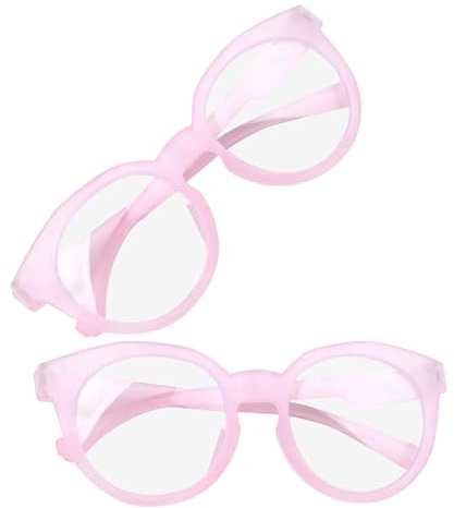 TEHAUX Gafas Infantiles con Filtro de Luz Azul 2 Unidades Color Rosa para Protección Ocular Gafas Antifatiga Visual para Leer y Usar Ordenador Diseño Cómodo y Seguro para Estudio y