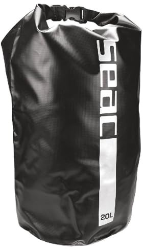 Seac Dry Bag for Diving, Fishing, Boating and Outdoor Activities, 20 lt, black