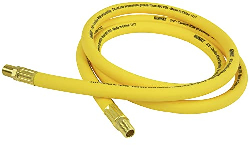 DeWalt DXCM012-0209 3/8” x 6’ Premium Hybrid Lead-In Hose , Yellow