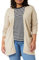 VILA CLOTHES Damen VIRIL L/S OPEN KNIT CARDIGAN-NOOS Strickjacke,, per pack Beige (Natural Melange Natural Melange), 34 (Herstellergröße: XS)