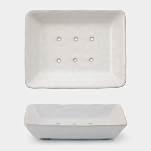 East of India Porcelain Soap Dish (off White)