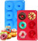 2 PCS Silicone Donut Molds 6 Cavity Non-Stick Safe Silicone Donut Baking Pan Silicon Doughnut Mould for Cake Biscuit Bagels Muffins