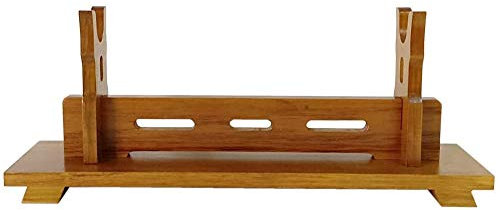 GOONSDS Schwertständer - Holzhalter für Katana, Samurai-Schwert Berg Schwert Ausstellungsstand und Waffenständer