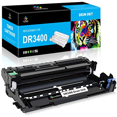 LeciRoba Unité tambour DR3400 pour Brother DCP-L5500DN L6600DW HL-L5000D L5100DN L5100DNT L5200DW L6250DN L6300DW L6300DWT L6400DW L6400DWT MFC-L5700DN L5750DW 6800 DW. L6800DWT L6900DW (lot de 1)