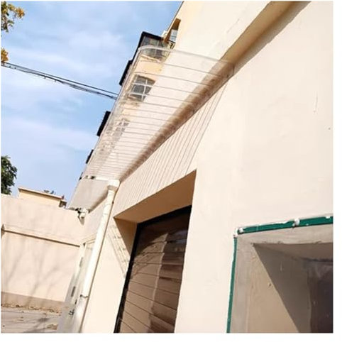 AFGZQ Aleros De Ventanas Gazebos Y Patios Carpa Impermeable Balcón Toldo Transparente Invisible Sin Soporte Planchas Policarbonato Transparente (Color : Clear, Size : 50x40cm/20x16in)