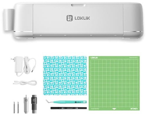 LOKLIK iCraft Die Cutting Machines – Vinyl Cutter Machine for Precision Crafting, Cuts 100+ Materials Including Paper, Vinyl & Leather up to 2mm Thickness - Craft Tool for Graphic Design Application