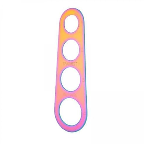 perfk 6x Strumento di Misurazione Degli Spaghetti in Acciaio Inossidabile, Misuratore di Porzioni di Pasta, 4 Fori 4 Porzioni di Utensili Da Cucina, Misurat