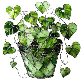 Tommiy Attrape-soleil 2025 en acrylique coloré à suspendre, plante verte, décoration murale en verre pour les amateurs de plantes, décoration d'intérieur et d'extérieur unique