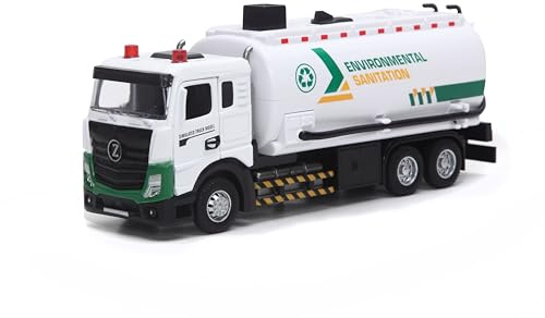 funnykid Camion Ecologico per Bambini 4+ – Veicolo in Metallo Pressofuso con Luci e Suoni, Cannone ad Acqua, Motore a Retrocarica, Confezione Regalo – Giocattolo Educativo
