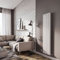 The Bath People 24534 Ingarsby Double Panel Vertical Column Curved Design Radiator 1500 x 350-White