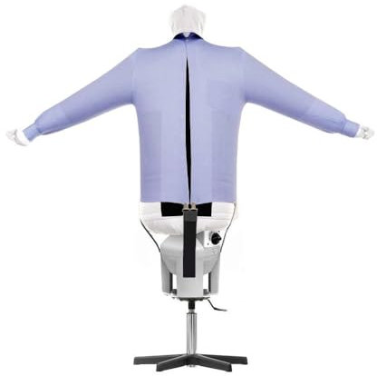 EOLO Stiracamicie SA07 S SELF INOX Stirasciuga Automatico Camicie Stira Asciuga Manichino Aria Calda Ferro Stiro Verticale Professionale Asciugabiancheria Made in Italy Garanzia 5 Anni Efficienza A++