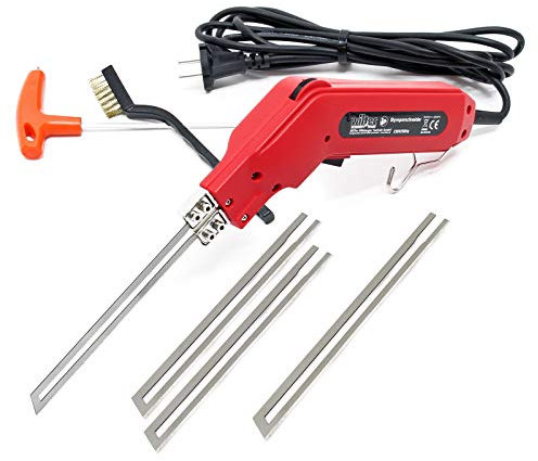 Wiltec Styroporschneider 200W, schnelles Aufheizen mit 4 Klingen 2x 200/150mm, für Styropor, Styrodur & Polystrol-Hartschaum Heißdrahtschneider bis 600°C