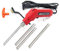 Wiltec Styroporschneider 200W, schnelles Aufheizen mit 4 Klingen 2x 200/150mm, für Styropor, Styrodur & Polystrol-Hartschaum Heißdrahtschneider bis 600°C