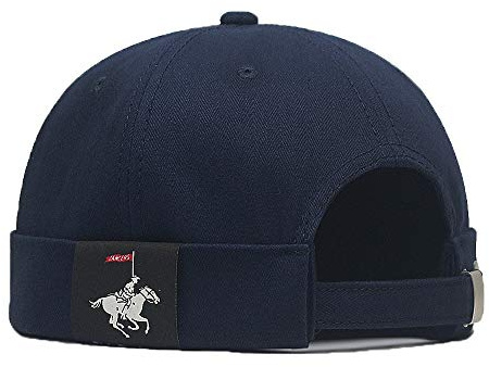 YAMEE Docker-Cap Docker Mössa Sjömanshatt Mössa Hamnhatt Herrmössa Bikercap Hatt Vandringshatt Huvudbonad Sjömanskappa (Justerbar huvudstorlek)