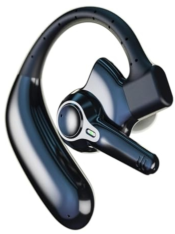 Emotal Dual-Mic AI Noise-Cancelling Bluetooth Headset for Cell Phones: 10 Days Standby, 30 Hrs HD Talktime, IPX6 Waterproof, Ultralight for Driving/Truckers/Business