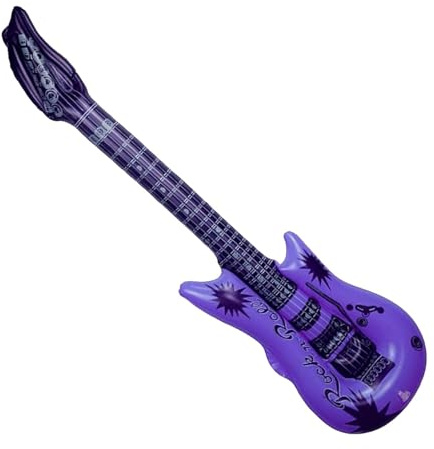 Zuasdvnk Inflatable Guitar, Inflatable Guitar, Fun Inflatable Guitar Toy, Decorations Inflatable Props Musical Instrument Guitar Supplies