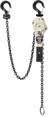 Wiltec Palan à levier – Capacité de charge 1 t, Hauteur de levage 1,5 m – Palan à chaîne manuel VGP robuste et innovant – Moufle de levage à rotation sous 360° – Palan levier