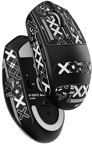 MAMBASNAKE x Attack Shark G3 Ratón Gaming Inalámbrico, Ligero 59g, Sensor Óptico PAW3311, 25.000 dpi, Bluetooth/2.4G/USB-C, 5 Botones Programables, Grip Antideslizante, 500mAh para PC/Mac – Negro