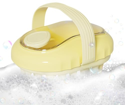 Brosse à Shampoing | Brosse Stimulante pour Cuir Chevelu avec Shampooing | Poils Doux Anti-enmêlement Nettoyante Pour Femme Homme Toute La Famille