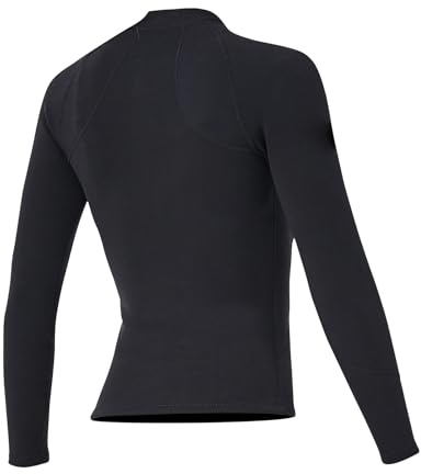 Alomejor 2mm Neoprene Diving Top Sun Protection Long Sleeves Surfing Snorkeling Wetsuit Jacket for Men Women Beach Vacations (2XL)