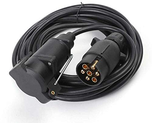 Explora® EEC6M 7-Pin Trailer Board Extension Cable w/Plug & Socket - 6 Metres