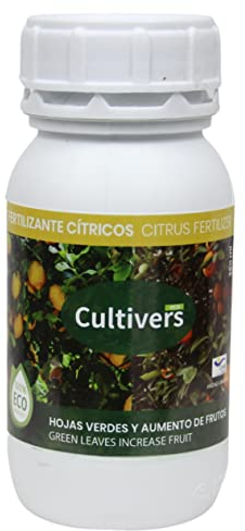 CULTIVERS Engrais Organique pour Agrumes 250 ml. Engrais liquide Feuilles plus vertes et taille des fruits accrue
