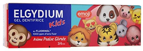 Elgydium Barn Tandkräm Gel Decays Protection 3/6 år 50 ml - Färsk jordgubbe