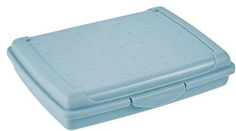 keeeper Frischhaltedose mit Klickverschluss, 17 x 13 x 3,5 cm, 500 ml, Luca Mini, Nordic Blue