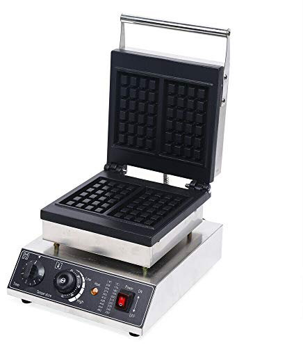 1500W piastra per waffle belga waffle macchina doppia griglia commerciale muffin-make nero