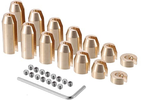 X AUTOHAUX Brass Wheel Spoke Balance Weights Refill / 14pcs/Set/Gold Tone