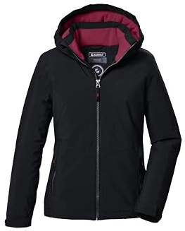 killtec Mädchen Funktionsjacke/Outdoorjacke mit Kapuze KOW 352 GRLS JCKT, schwarz, 140, 42145-000