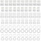 mkemka 120pcs Bra Strap Hooks Bra Strap Slider Replacement Kit, Metal Bathing Suit Clips Clasp Adjustment Slider for Bra Nightgowns Slip Dress Swimsuit