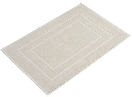 Homewell Badvorleger | 60 x 90 cm extra groß | 100% Baumwolle | Duschvorleger Duschmatte Badematte | Farbe: Beige