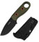 Kizer Beaver Outdoor Messer mit Scheide, 2,75 D2 Feststehende Klinge EDC Camping mit Olivgrünem G10 Griff, Kleine Bushcraft Survival Messer, Outdoor Jagdmesser für Männer Frauen, 1078A1