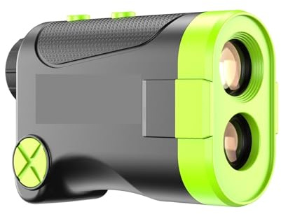 6X Monokulärt Teleskop 600M 800M/Avståndsmätare Golf Jaktavståndsmätare Avståndsmätare Vinkelhastighet Mät HöG Precision(600M Black)