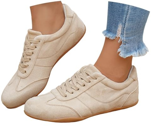 Zapatillas deportivas tradicionales para mujer calzado transpirable y elegante diseño con cordones ideal para uso diario casual tallas grandes disponibles para combinar con jeans o faldas en cualquier
