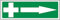 vsafety 31020 ax-s Erste Hilfe Pfeil rechts Erste Hilfe Allgemeine Schild, selbstklebend, Landschaft, 300 mm x 100 mm, grün
