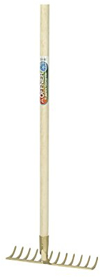 OFFNER Betonrechen gehärtet Breite 400 mm und 16 Zinken mit Stiel