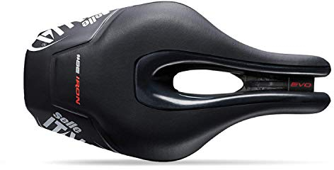 Selle Italia Unisex – Erwachsene Iron Evo Superflow Sattel, Schwarz, Einheitsgröße