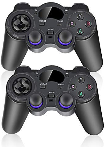 2pcs Manette de Jeu 2.4G sans Fil Contrôleur pour Android Tablettes Téléphone PC Smart TV Box