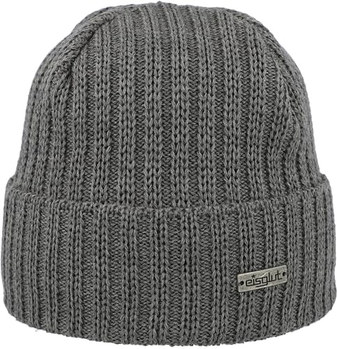 Eisglut Herren Jochen Merino Mütze, grau mel., Einheitsgröße EU