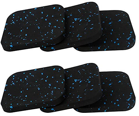 6 Stück Antivibrationsmatte Waschmaschine, Gummimatte für Trockner Lautsprecher rutschfest Stoßdämpfende Matte Anti Vibration Möbel Pads 3D drucker Kühlschrank Unterlegscheiben 10x10x1 cm